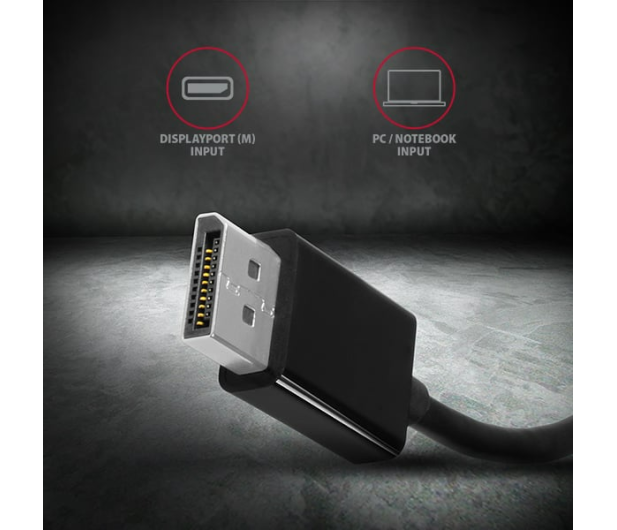Axagon RVD-VGN, DisplayPort - VGA adapter, FullHD, 1920*1200 - 1353450 - zdjęcie 3